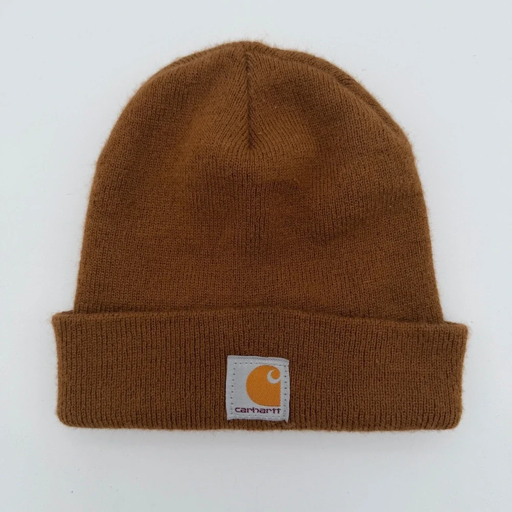 Carhartt Youth Acrylic Watch Hat Beanie Brown Cuffed Knit Cap One Size Fits Most